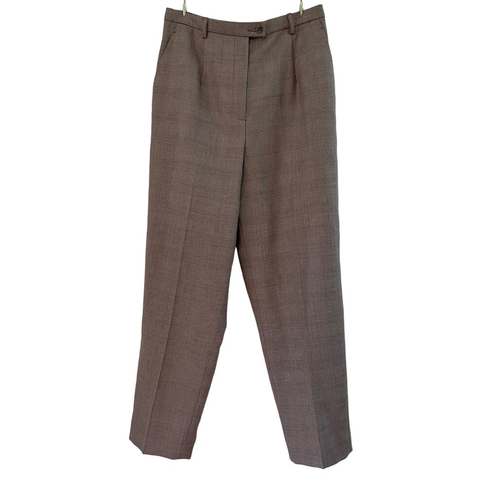 NWT Pendleton 100% Virgin Wool Plaid Dress Pants Size 12 Petite